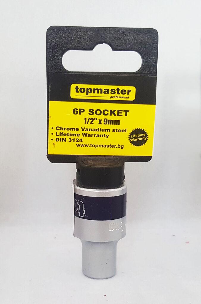 Topmaster Насаден краток клуч 1/2", 9mm ТМ 005298