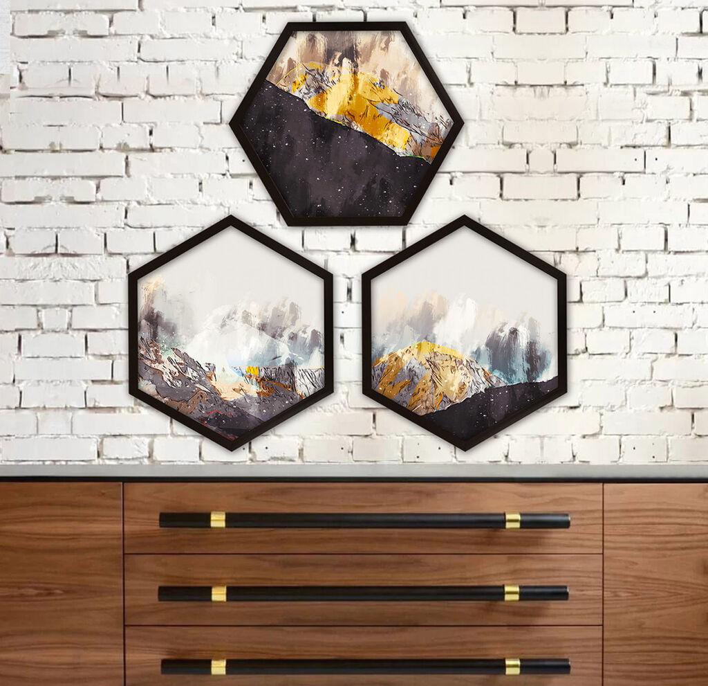 Wallity врамена слика 6GEN1348584512, 35x35 см, 3 дела