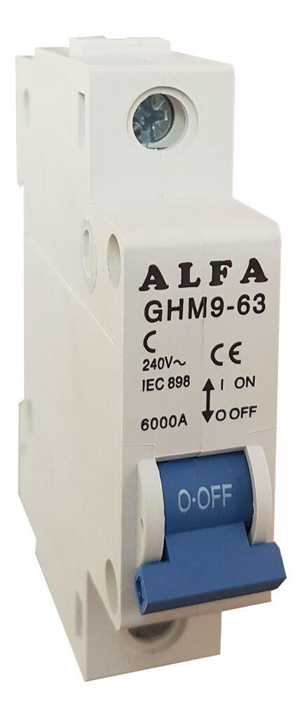 Alfa Electric Автоматски осигурач еднополен C2 GHМ9-63 1P