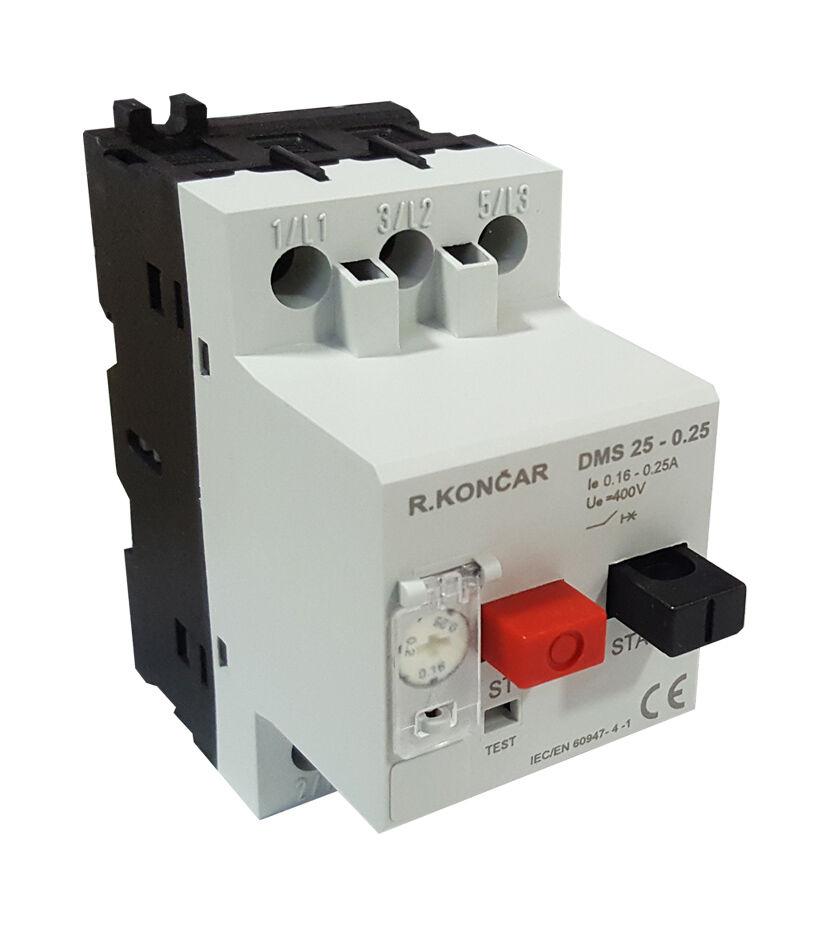 Раде Кончар ДМ склопка 0.16–0.25A DMS 25-0.25(0.16-0.25)A