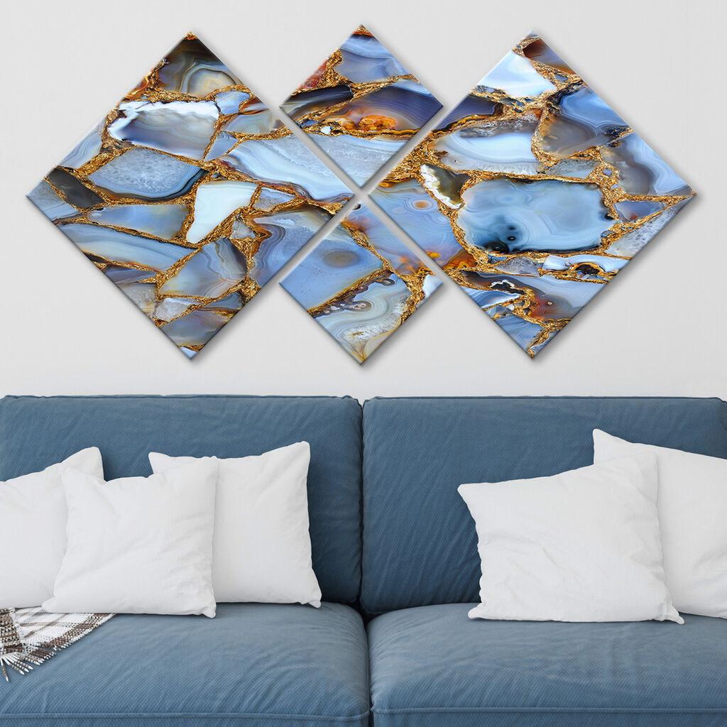 Слика Wallity 4MDF1096423562, 60x115 см, 4 дела