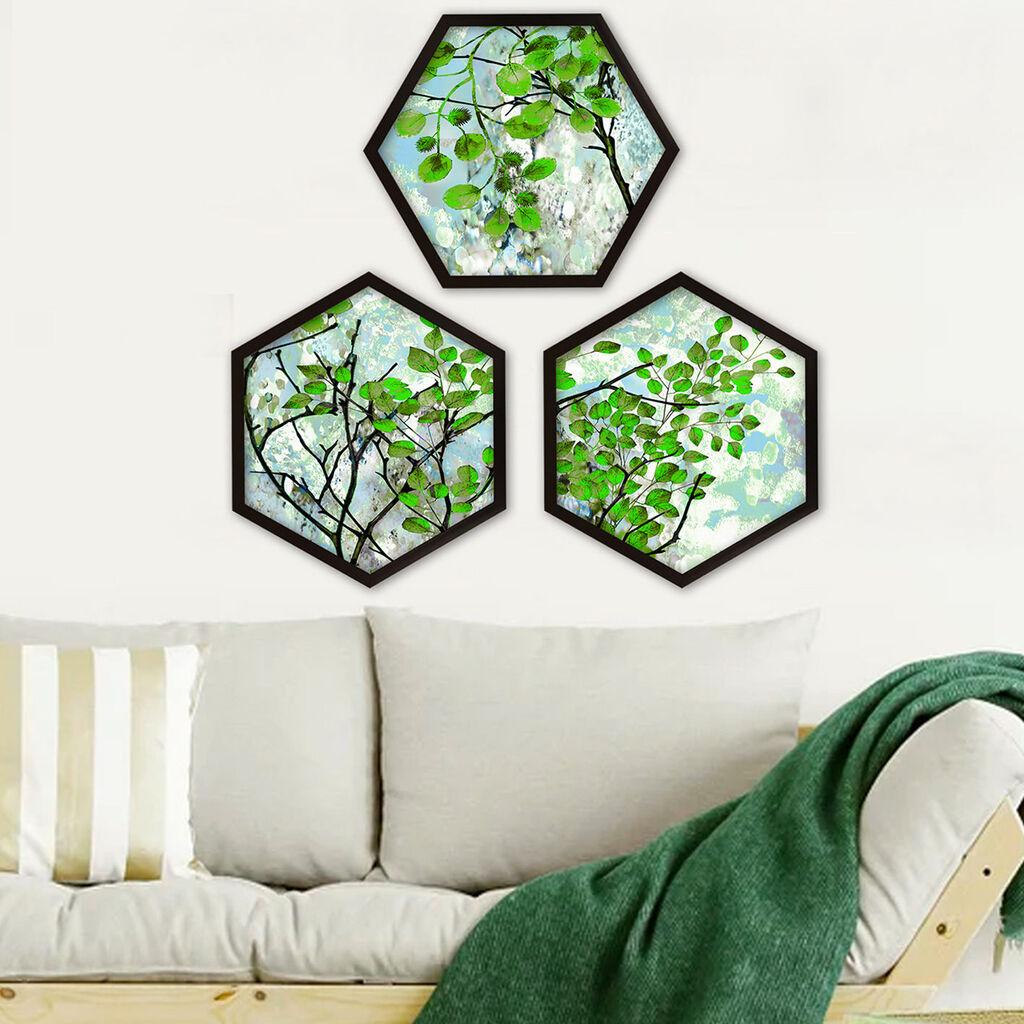 Wallity врамена слика 6GEN1067111450, 35x35 см, 3 дела