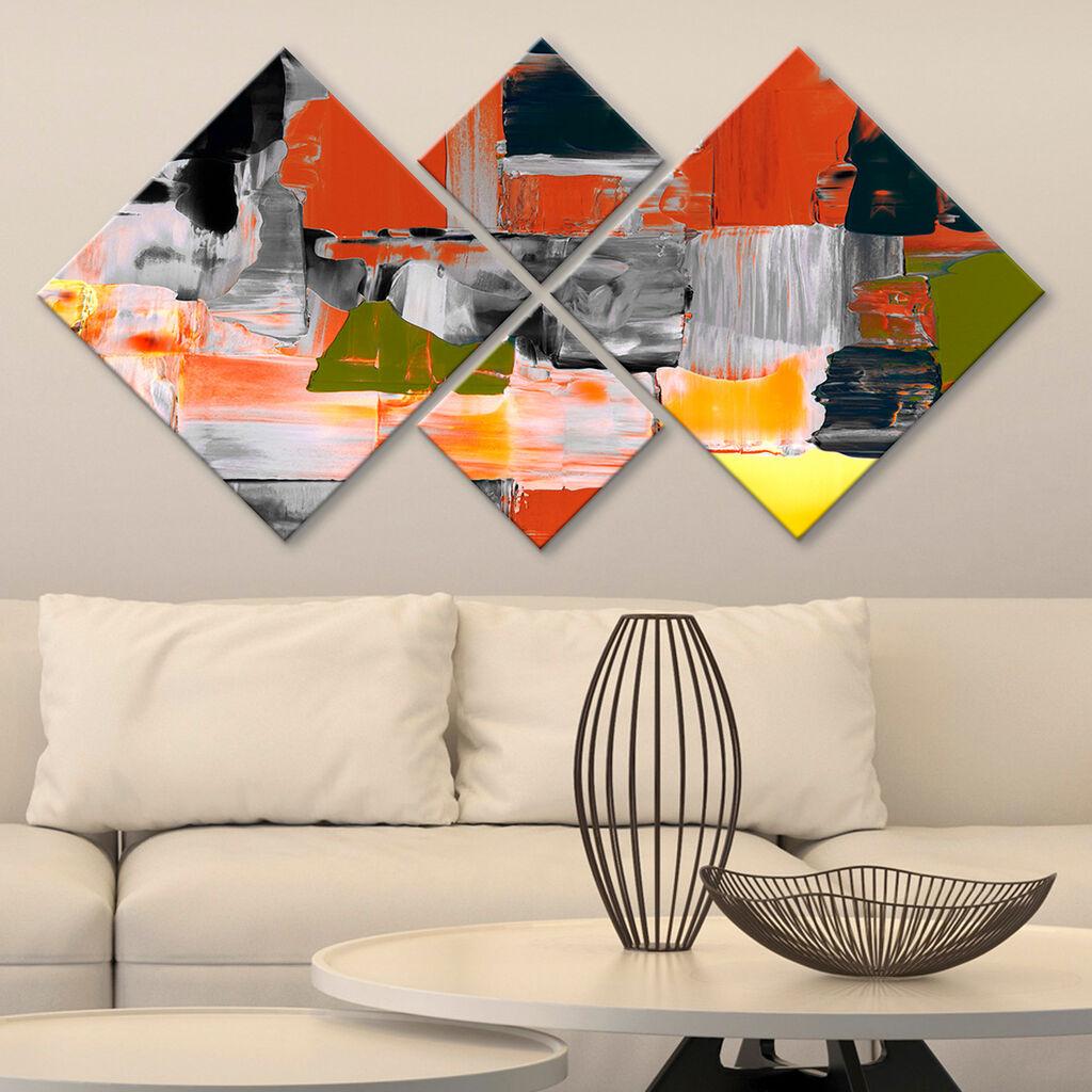 Слика Wallity 4MDF3418103, 60x115 см, 4 дела