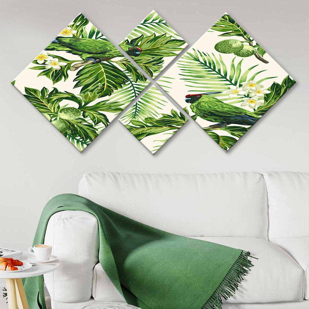 Слика Wallity 4MDF351593747, 60x115 см, 4 дела