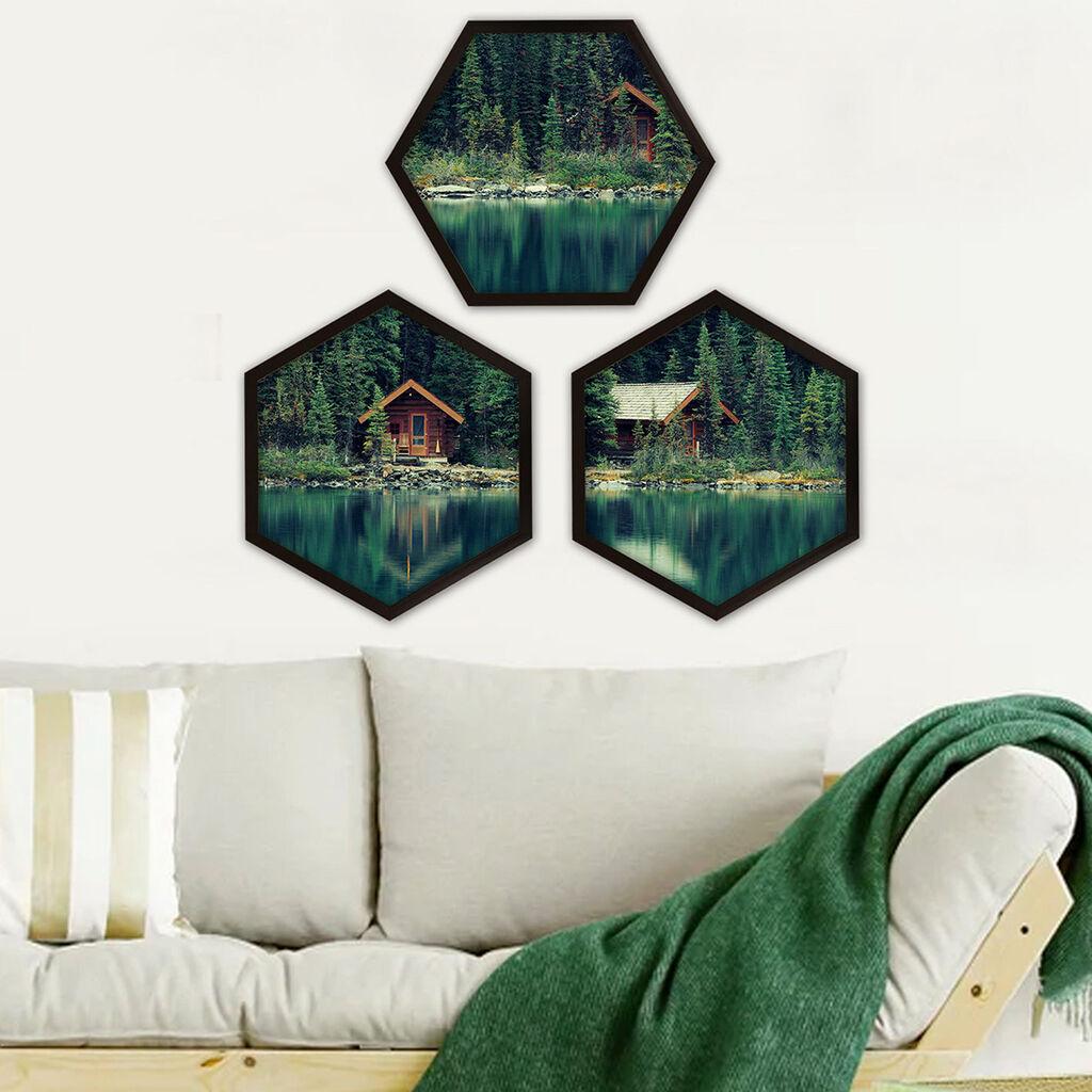 Слика во рамка Wallity 6GEN481514, 35x35 см, 3 дела