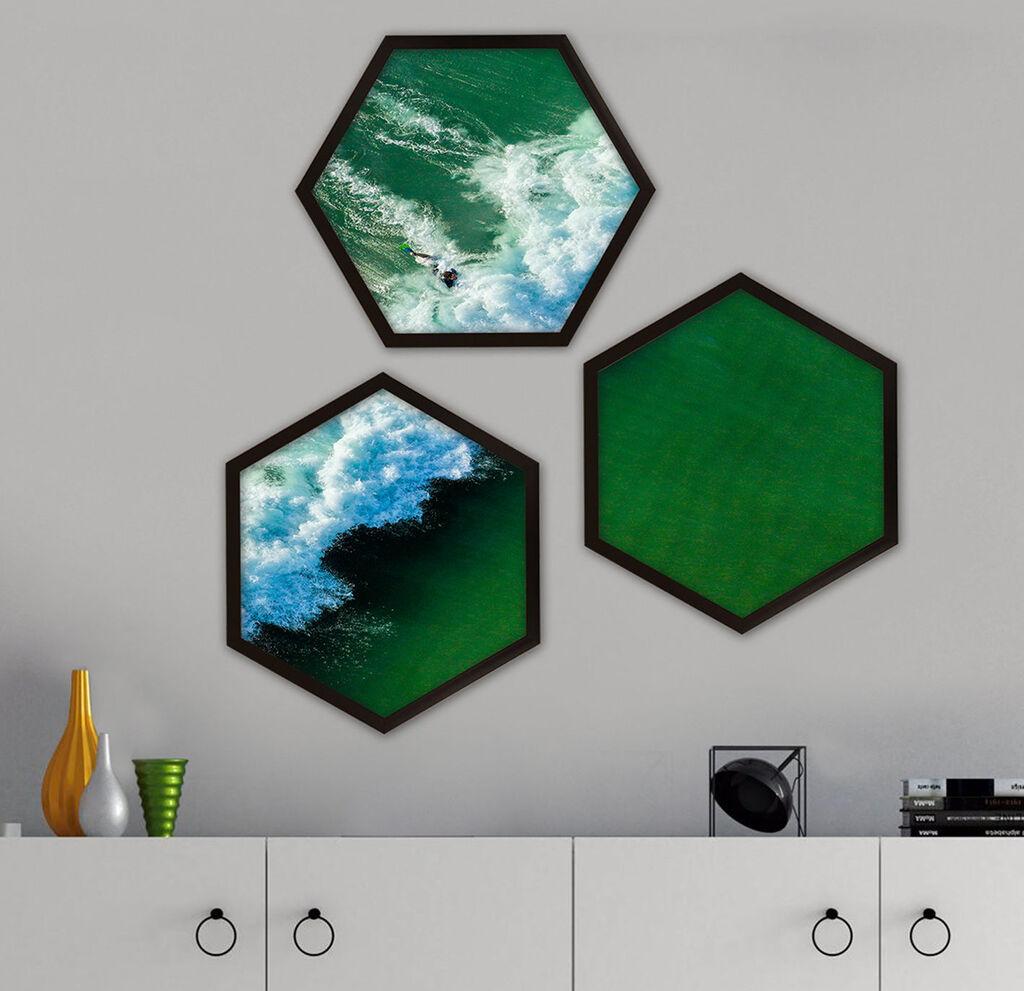 Wallity врамена слика 6GEN320389018, 35x35 см, 3 дела