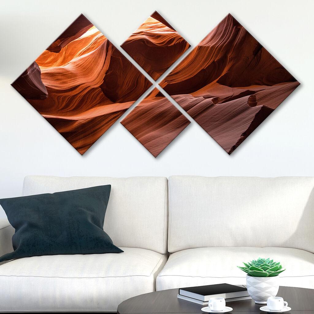 Слика Wallity 4MDF3286677, 60x115 см, 4 дела