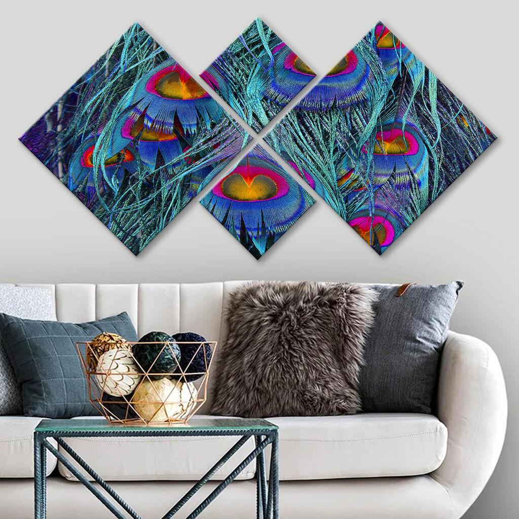 Слика Wallity 4MDF142339279, 60x115 см, 4 дела