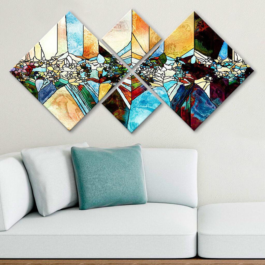 Слика Wallity 4MDF767216008, 60x115 см, 4 дела