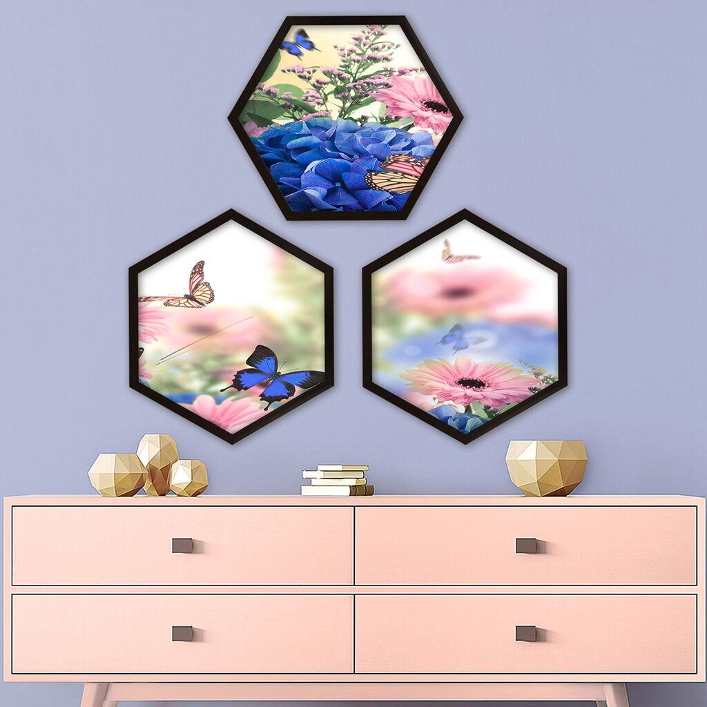 Wallity врамена слика 6GEN524287114, 35x35 см, 3 дела