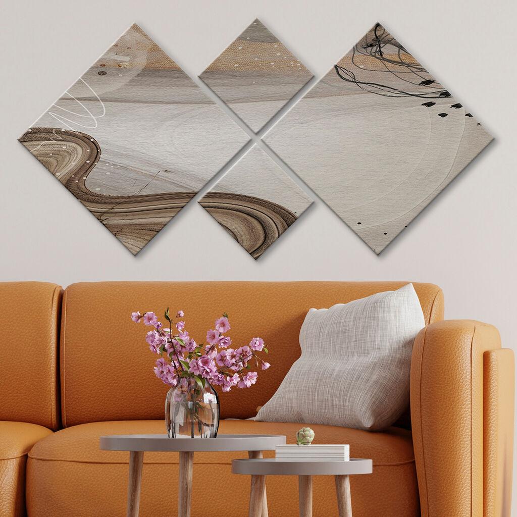 Слика Wallity 4MDF2209841, 60x115 см, 4 дела