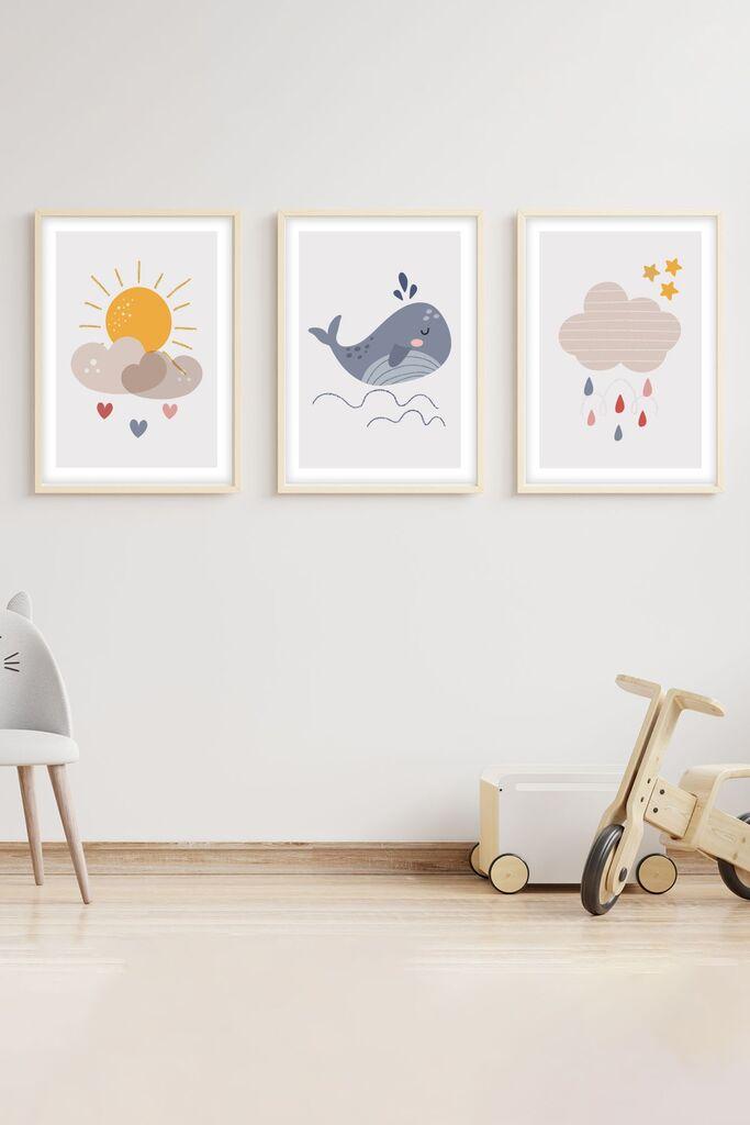 Слика во рамка Wallity Huhu152, 50x70 см, 3 дела