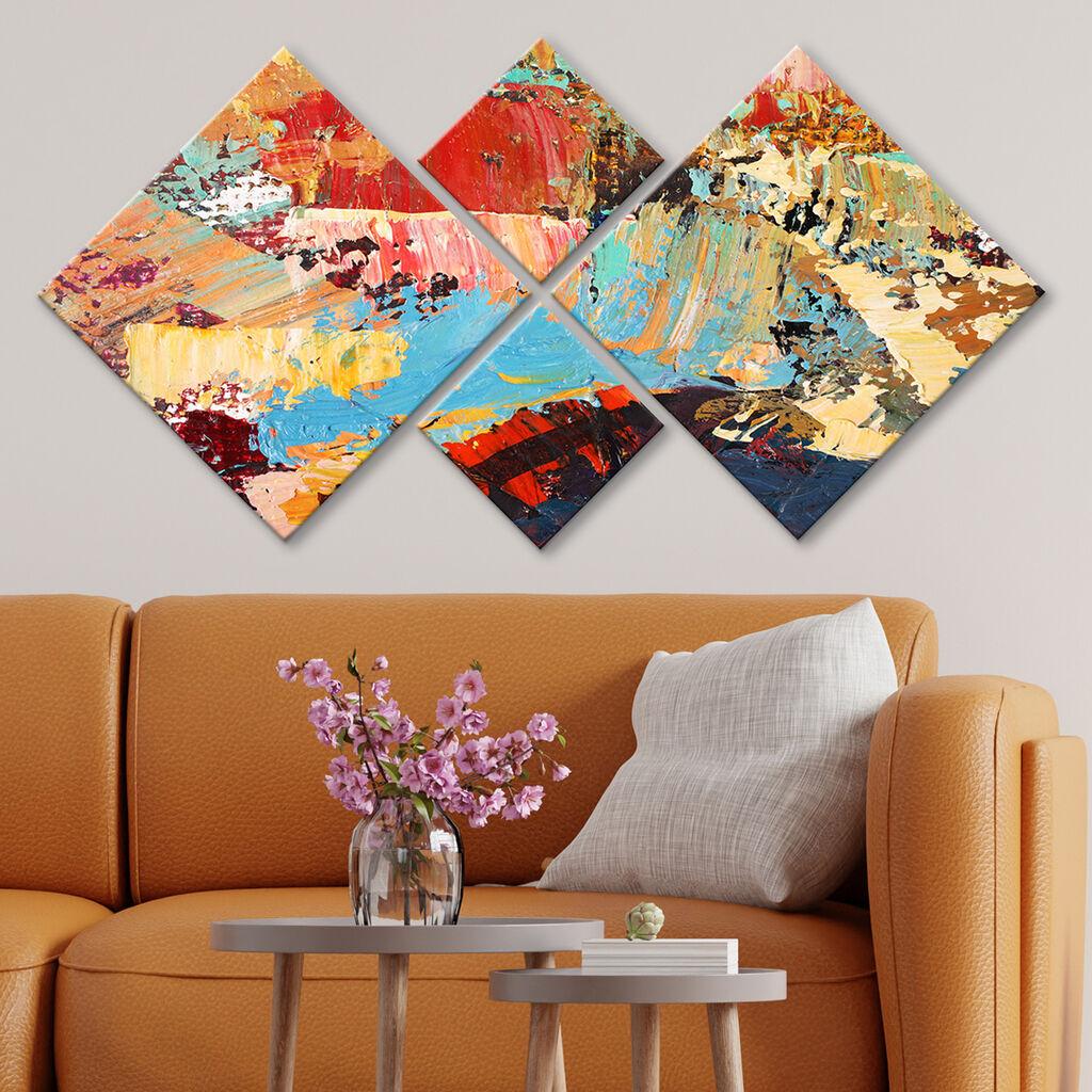 Слика Wallity 4MDF533438770, 60x115 см, 4 дела