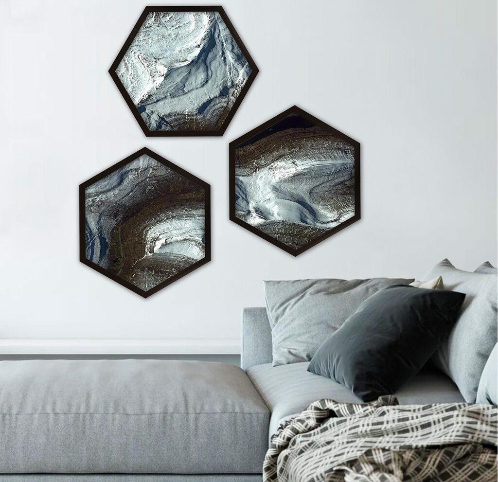 Wallity врамена слика 6GEN1368, 35x35 см, 3 дела