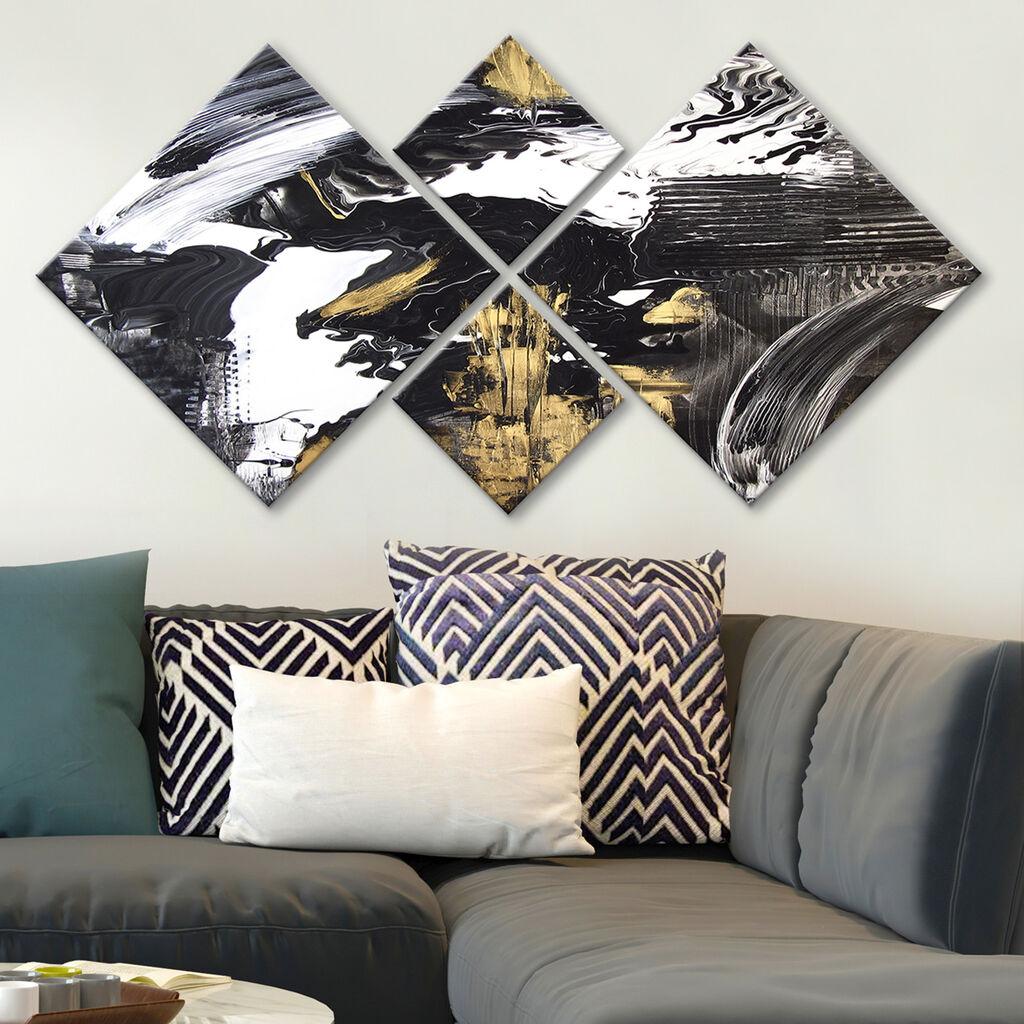 Слика Wallity 4MDF556580221, 60x115 см, 4 дела