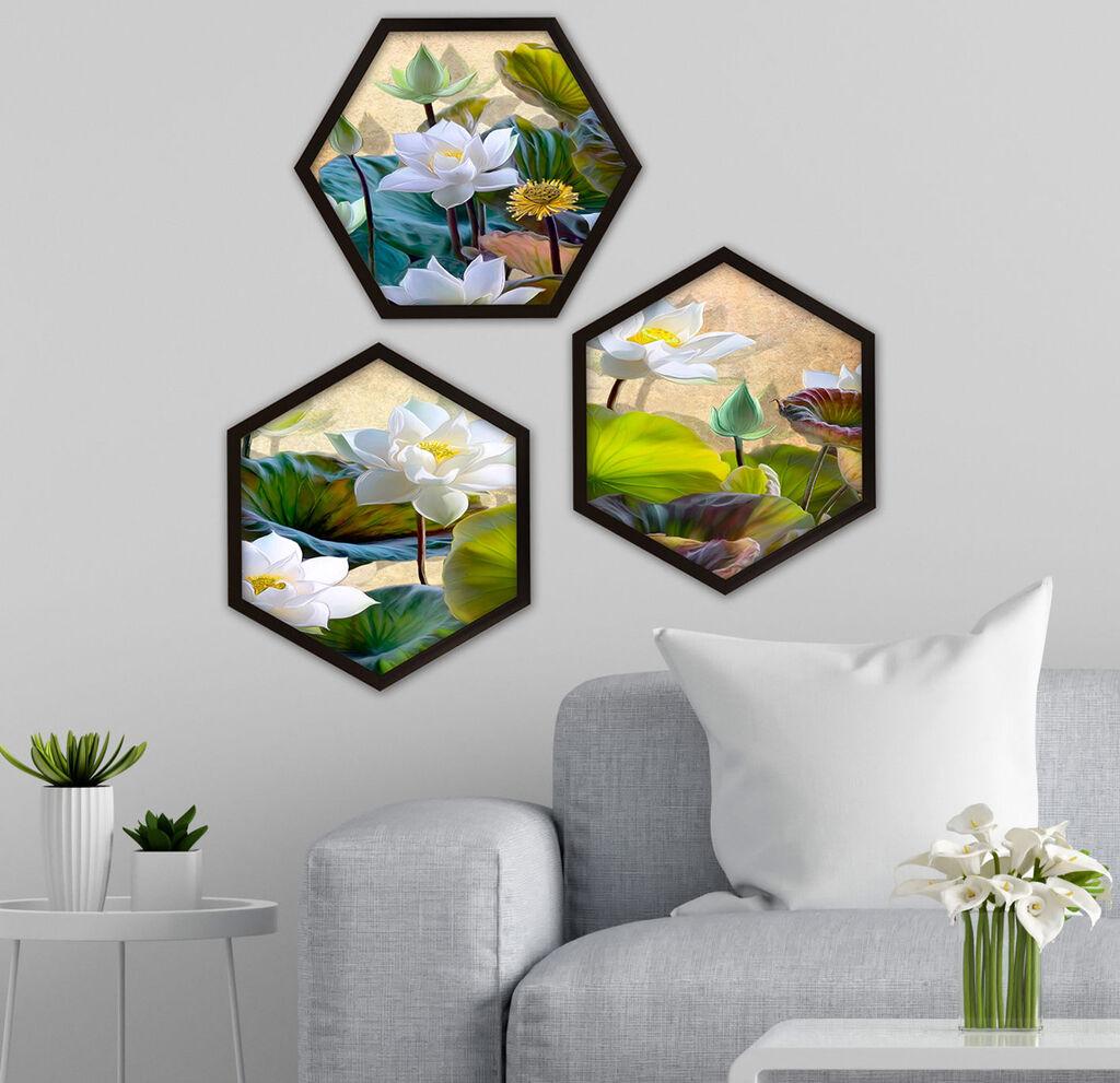 Wallity врамена слика 6GEN148269, 35x35 см, 3 дела