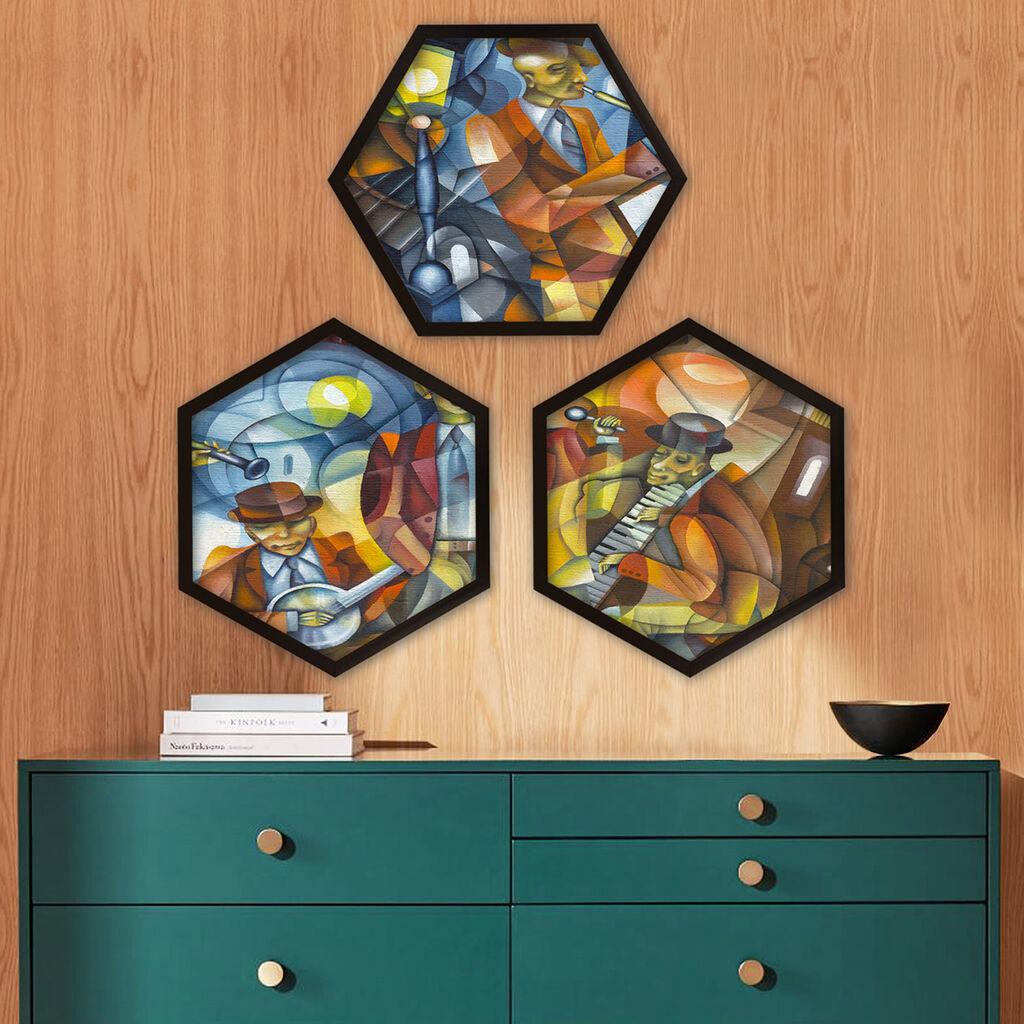 Wallity врамена слика 6GEN1418555, 35x35 см, 3 дела