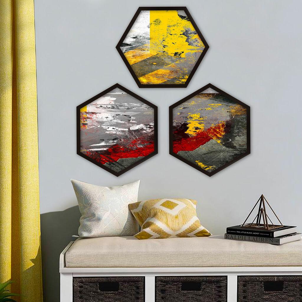 Wallity врамена слика 6GEN889832202, 35x35 см, 3 дела