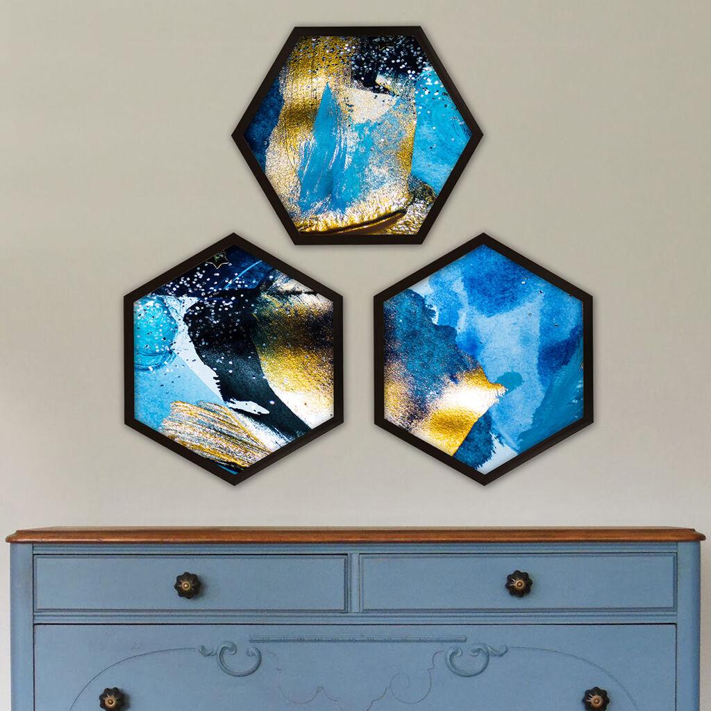 Wallity врамена слика 6GEN10075011, 35x35 см, 3 дела