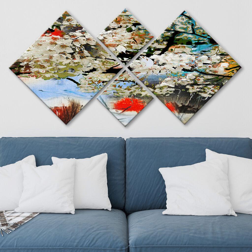 Слика Wallity 4MDF4541435, 60x115 см, 4 дела