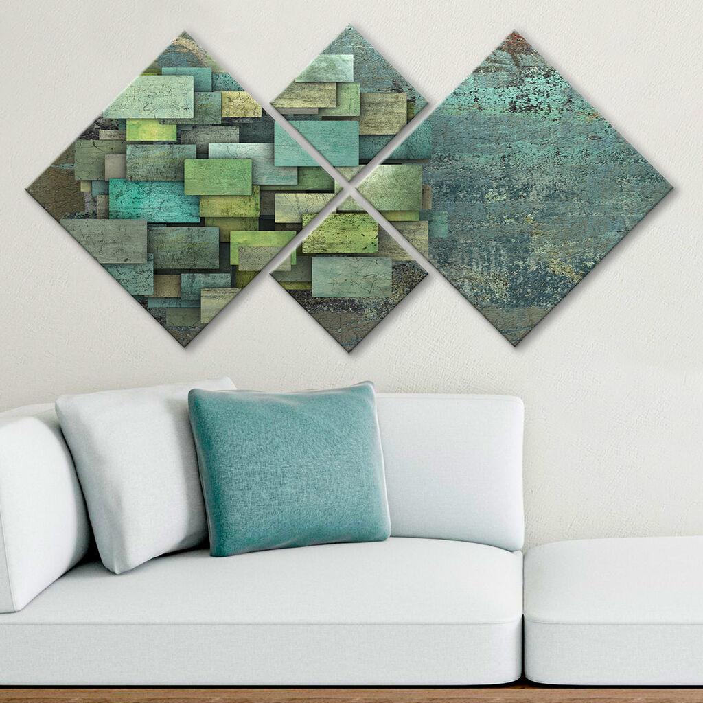 Слика Wallity 4MDF208523767, 60x115 см, 4 дела