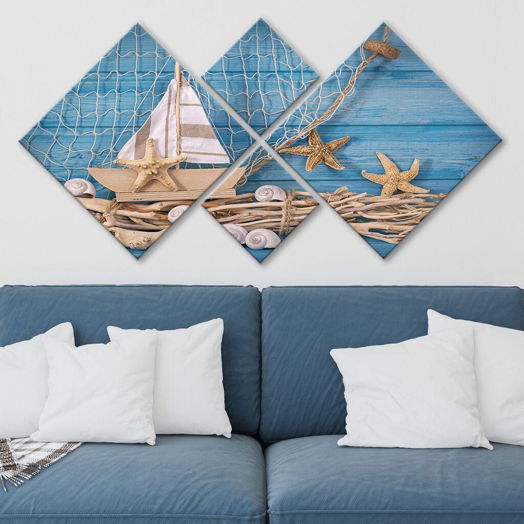 Слика Wallity 4MDF141633835, 60x115 см, 4 дела