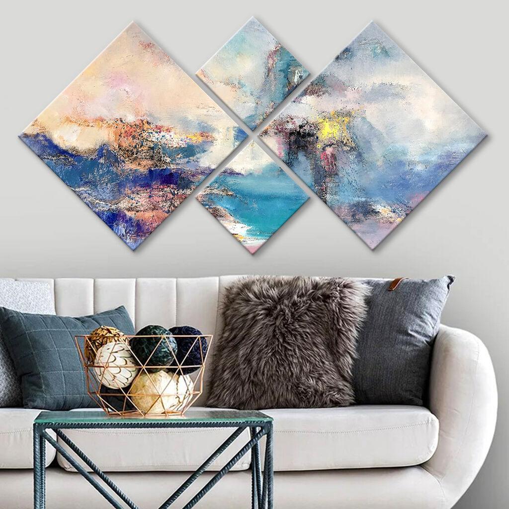 Слика Wallity 4MDF3111501380, 60x115 см, 4 дела