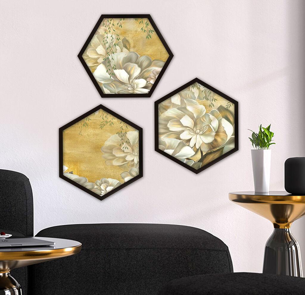 Wallity врамена слика 6GEN187459722, 35x35 см, 3 дела