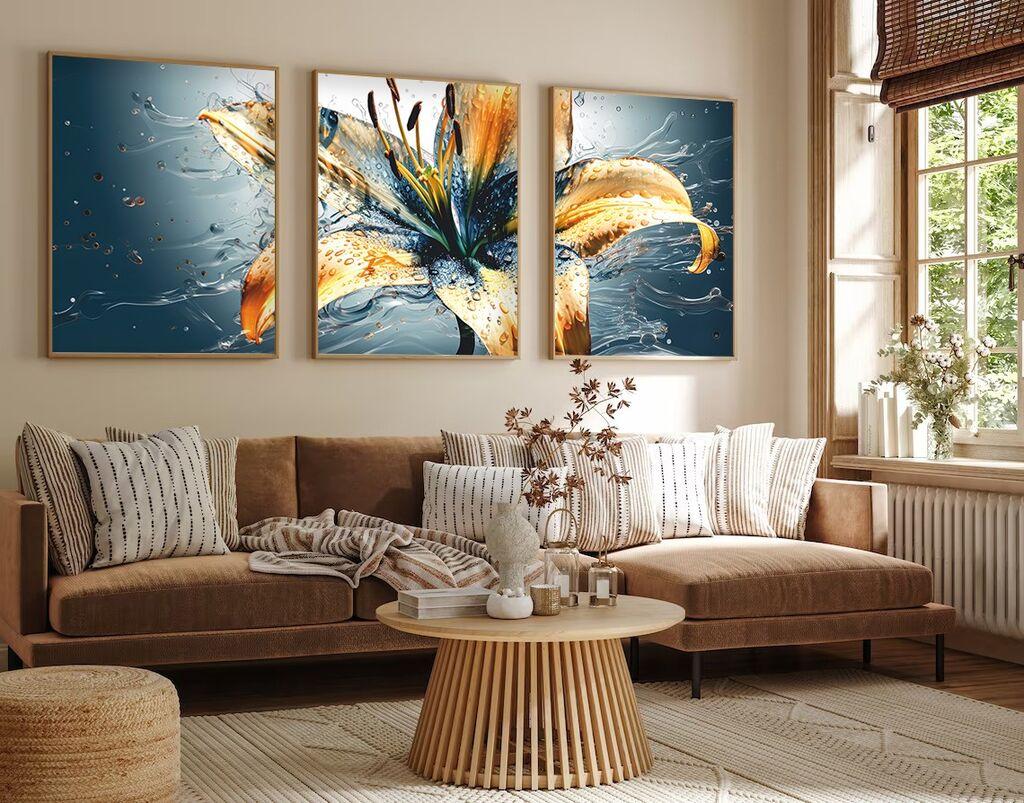 Слика во рамка Wallity Huhu219, 20x30 см, 3 дела