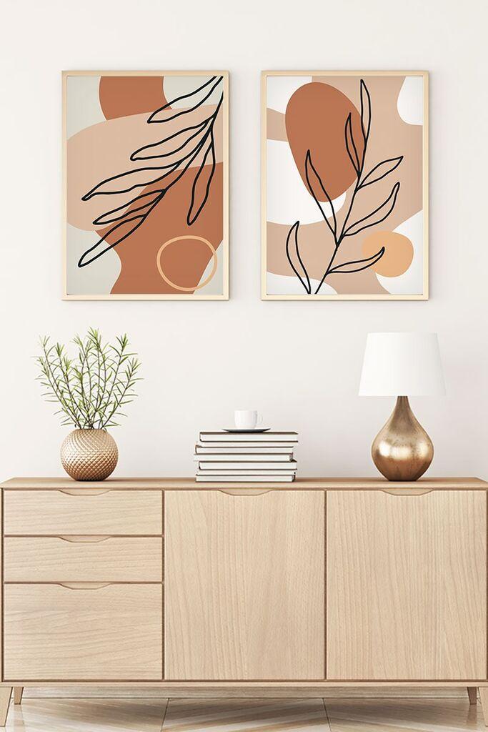 Слика во рамка Wallity Huhu60, 20x30 см, 2 дела