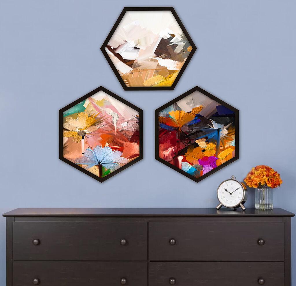 Wallity врамена слика 6GEN142158, 35x35 см, 3 дела