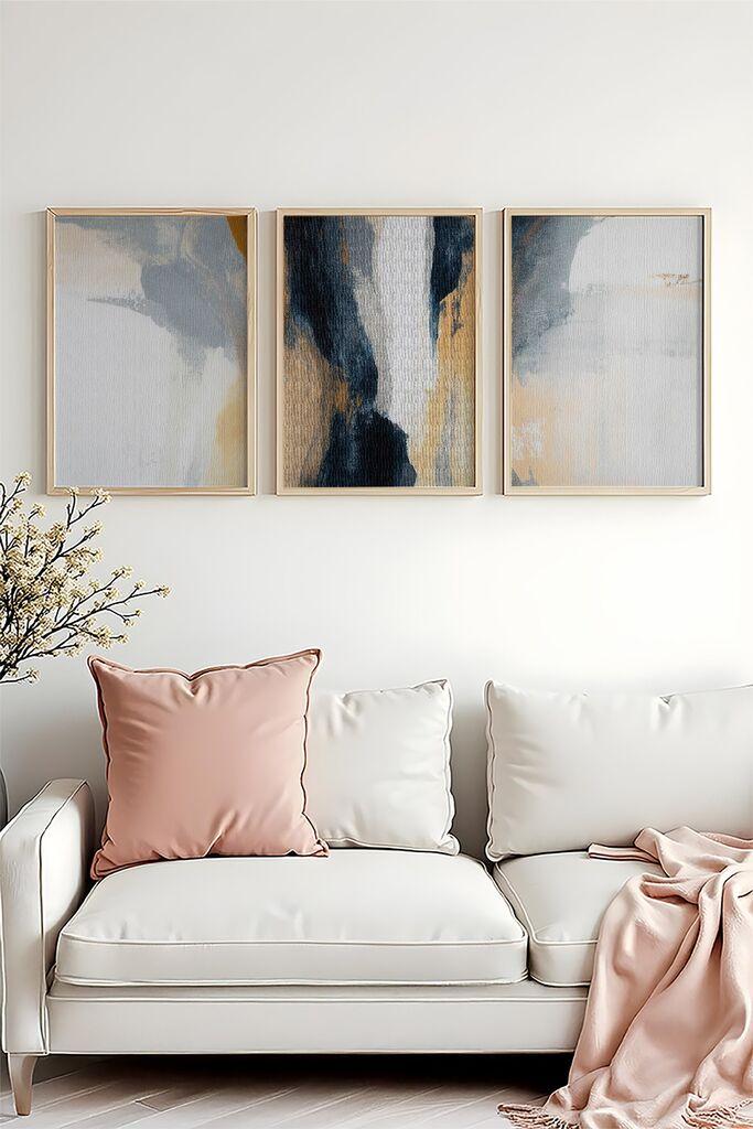 Слика во рамка Wallity Huhu484, 50x70 см, 3 дела