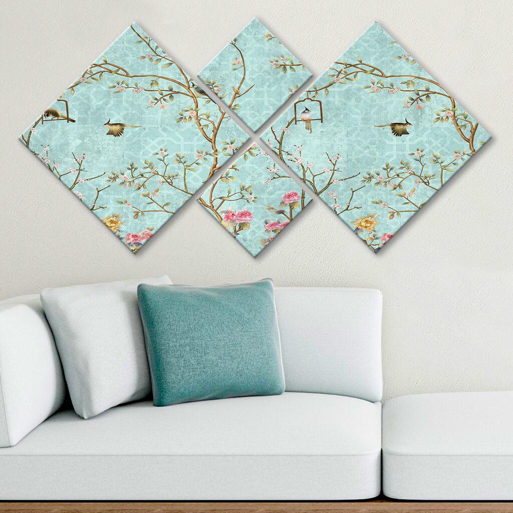 Слика Wallity 4MDF1177630450, 60x115 см, 4 дела