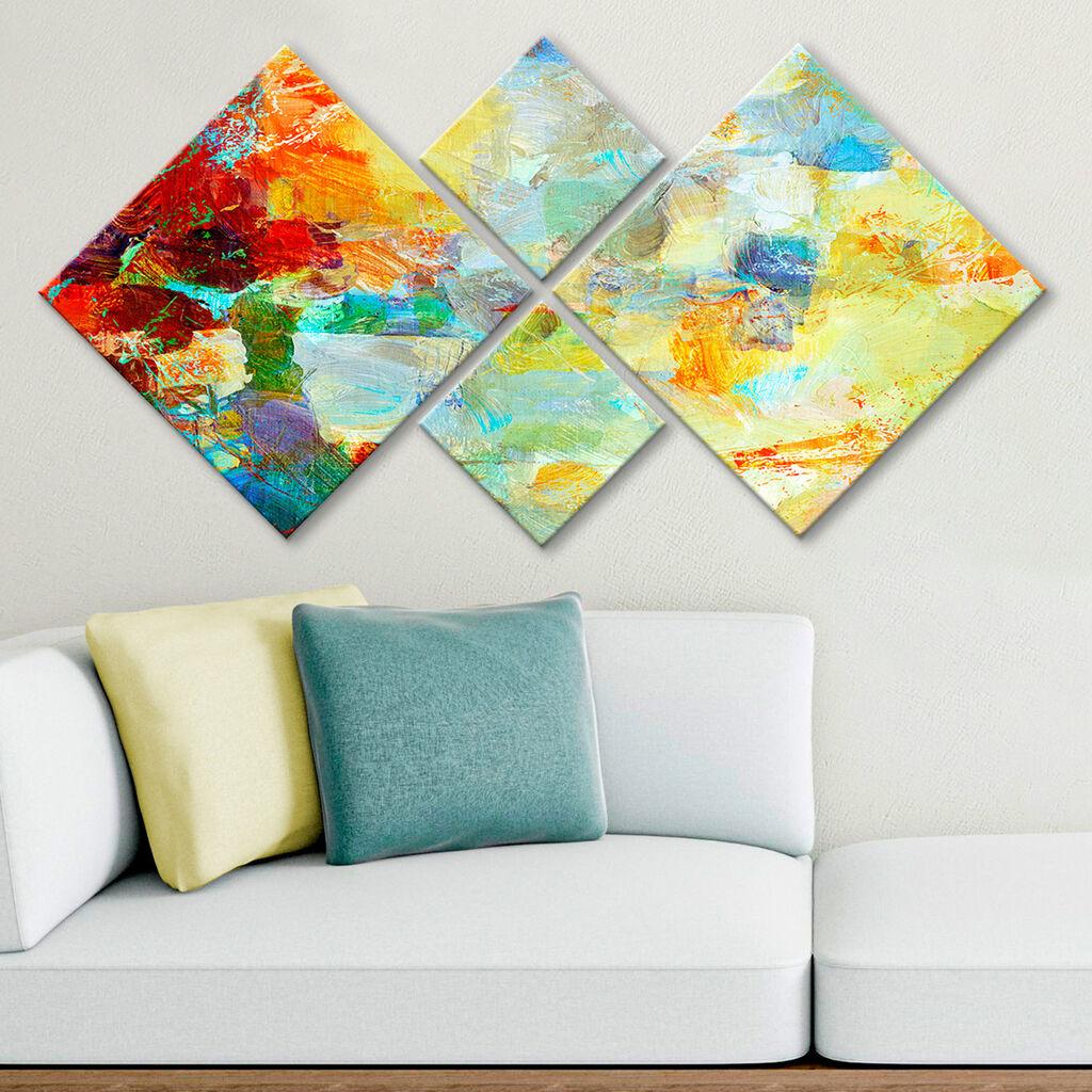 Слика Wallity 4MDF62621662015, 60x115 см, 4 дела