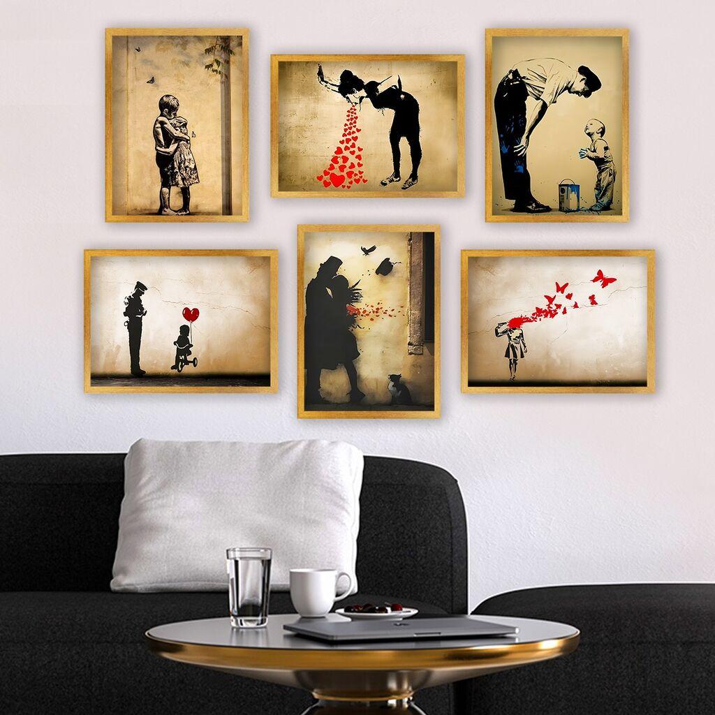 Слика во рамка Wallity 6AC9621_3545, 35x45 см, 6 дела