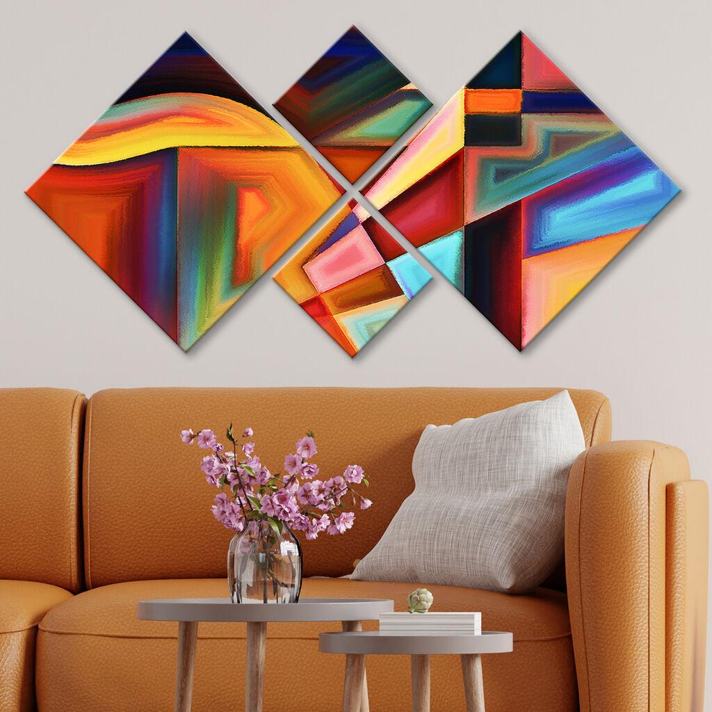 Слика Wallity 4MDF417386659, 60x115 см, 4 дела