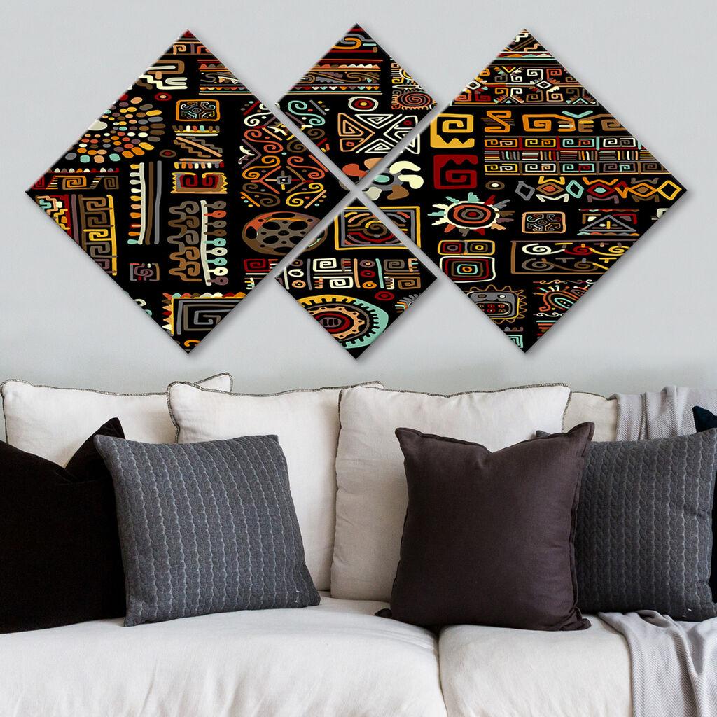 Слика Wallity 4MDF429224581, 60x115 см, 4 дела