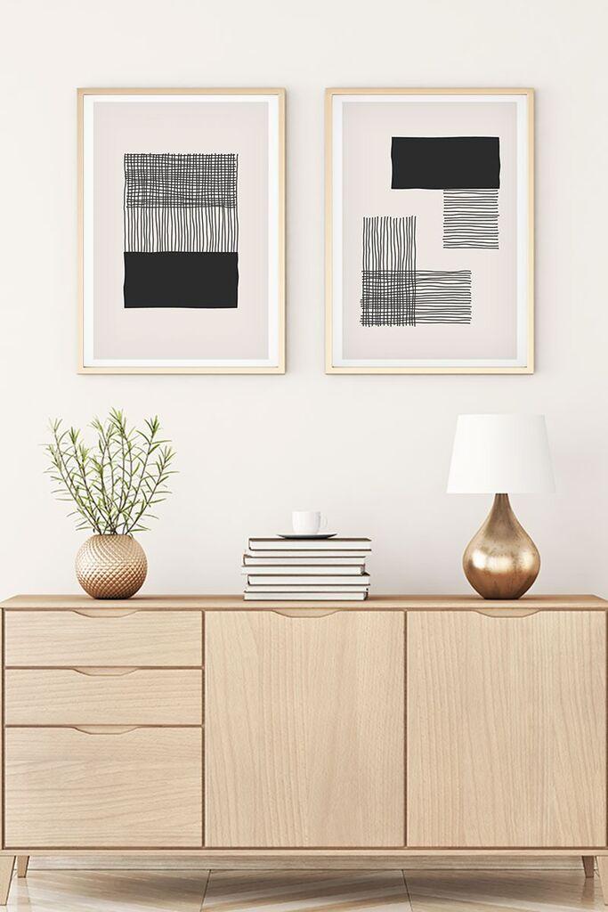 Слика во рамка Wallity Huhu146, 20x30 см, 2 дела