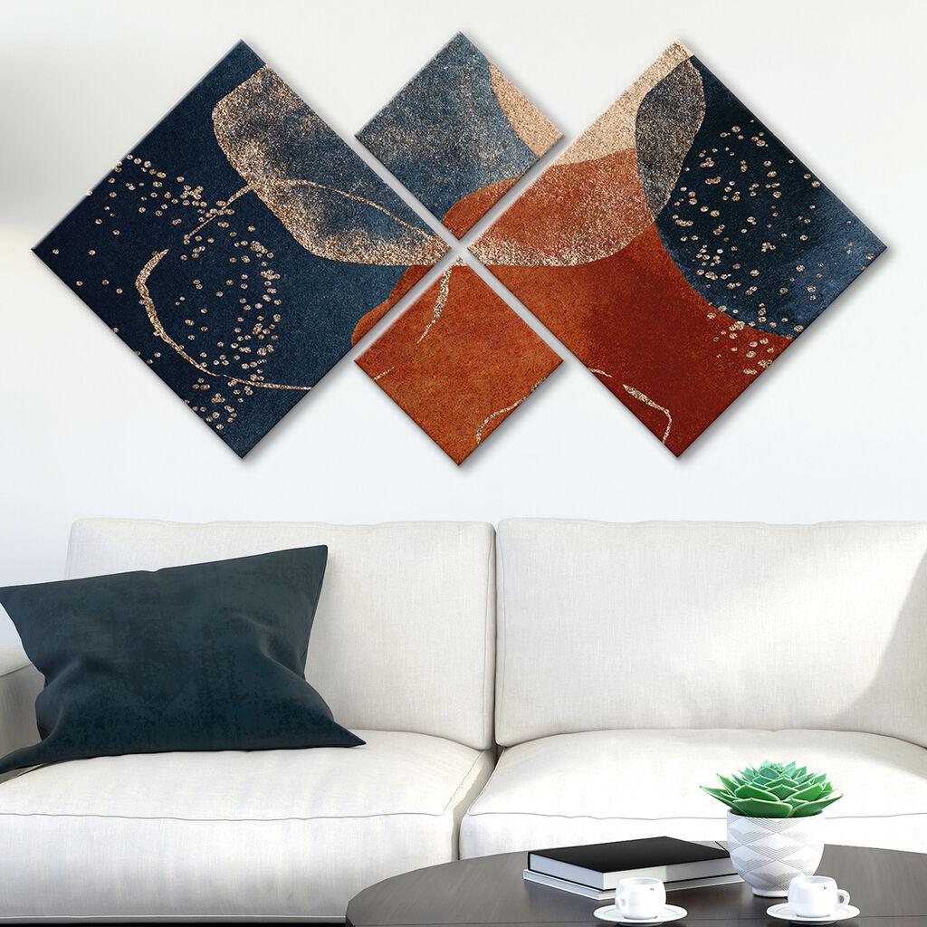 Слика Wallity 4MDF1731913066, 60x115 см, 4 дела