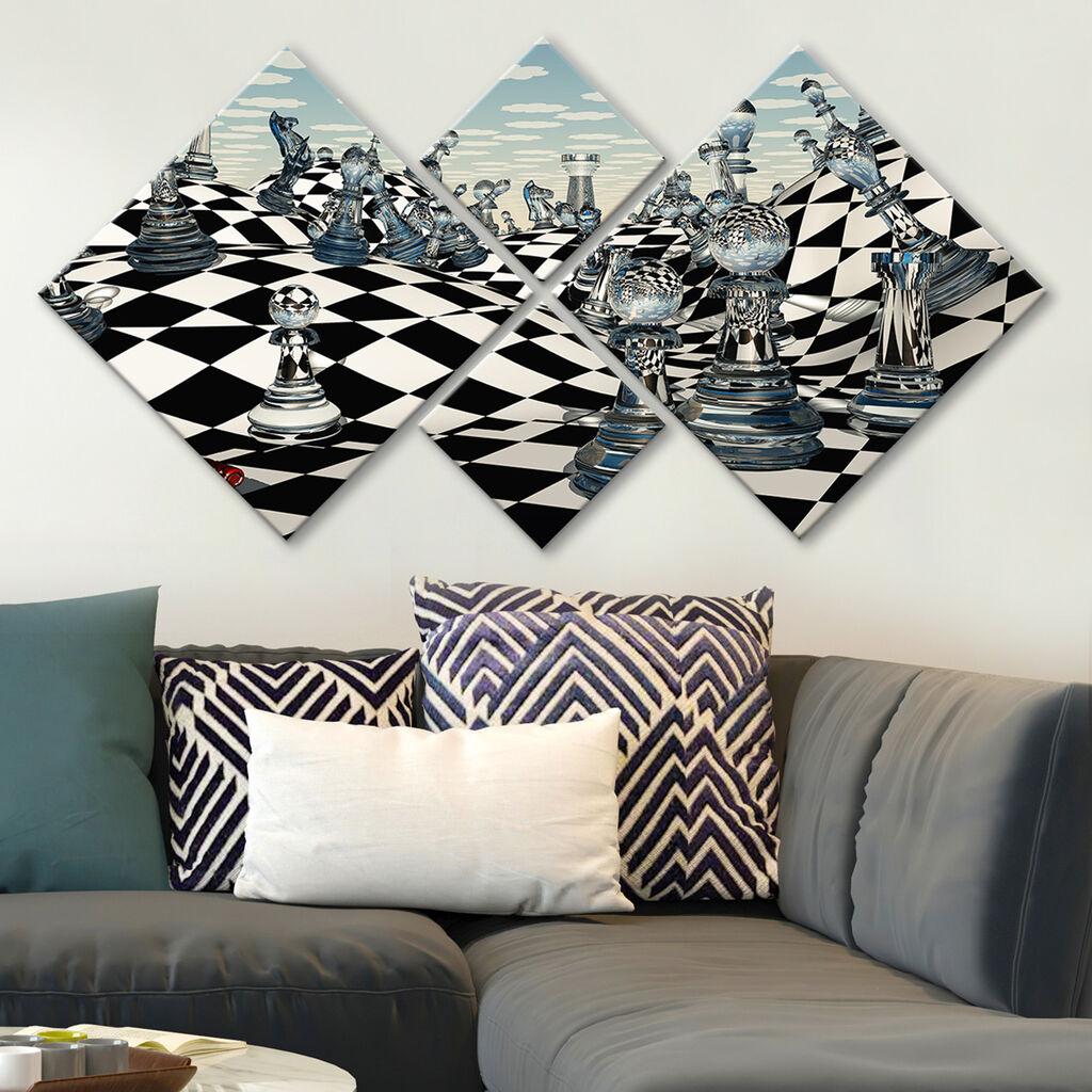 Слика Wallity 4MDF147982502, 60x115 см, 4 дела