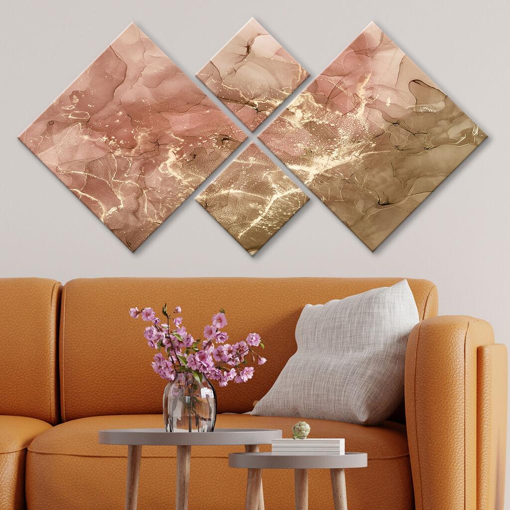 Слика Wallity 4MDF1663057345, 60x115 см, 4 дела