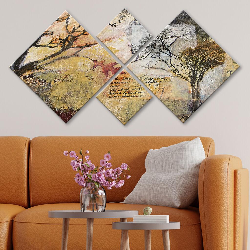 Слика Wallity 4MDF71178997, 60x115 см, 4 дела