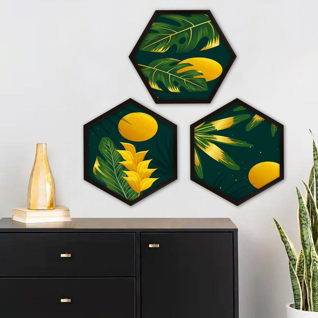 Слика во рамка Wallity 6GEN4910691, 35x35 см, 3 дела