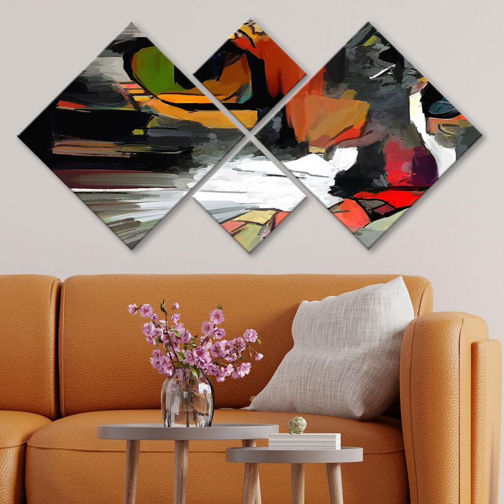 Слика Wallity 4MDF1012329844, 60x115 см, 4 дела