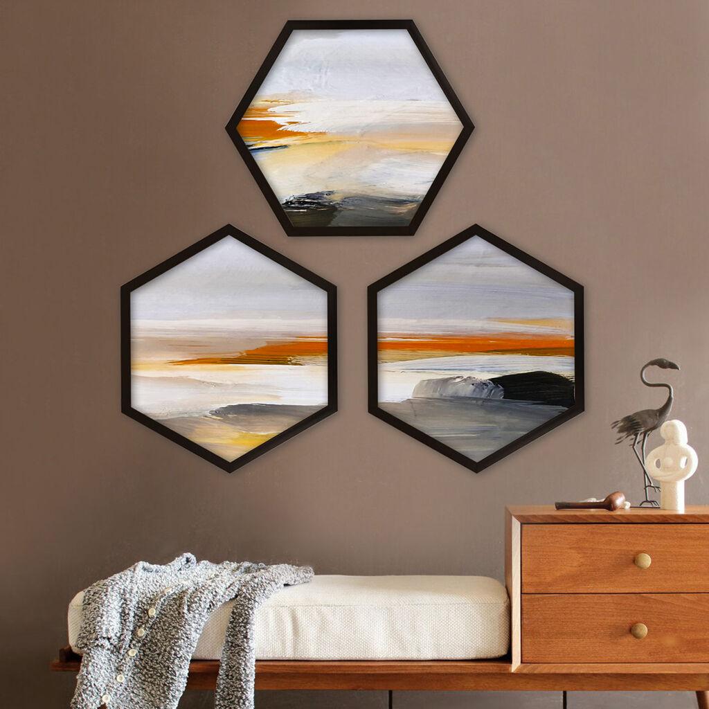 Wallity врамена слика 6GEN1242693958, 35x35 см, 3 дела