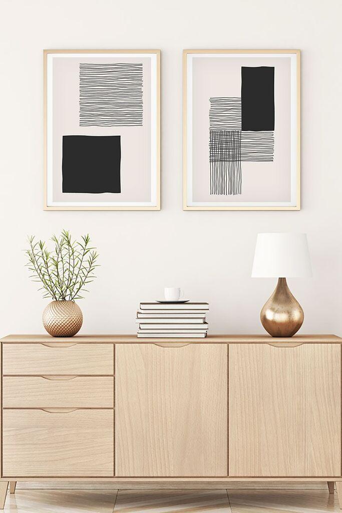 Слика во рамка Wallity Huhu145, 20x30 см, 2 дела