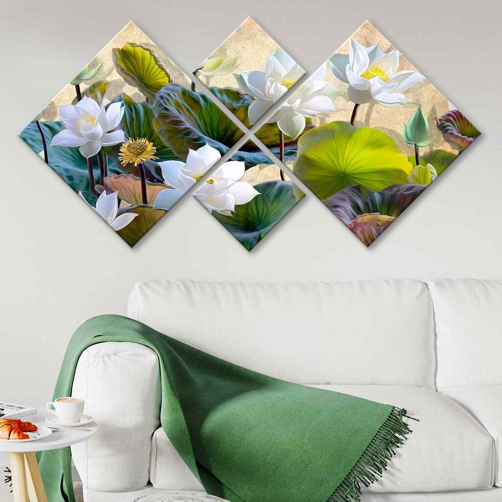 Слика Wallity 4MDF1482690995, 60x115 см, 4 дела