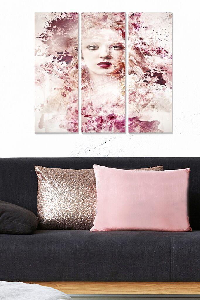 Wallity слика MDF109664210, 70x50 см, 3 дела