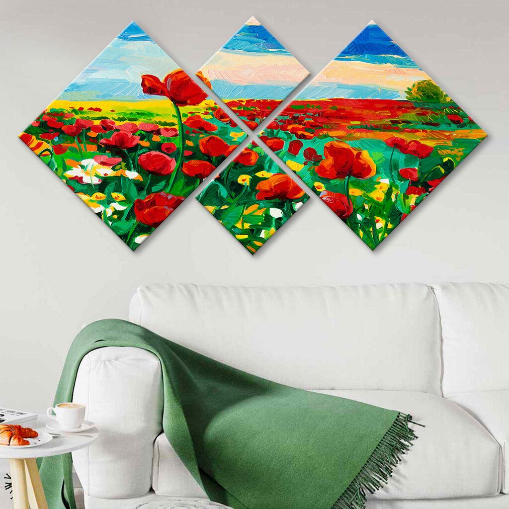 Слика Wallity 4MDF18370705, 60x115 см, 4 дела