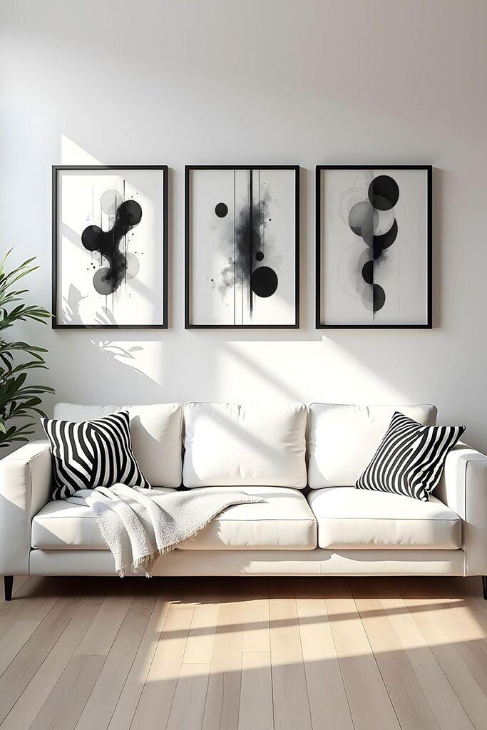 Слика во рамка Wallity Huhu435, 20x30 см, 3 дела